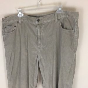 Calvin Klein Jeans Tan Corduroy Straight Leg Pants Size 42x32 Broken In